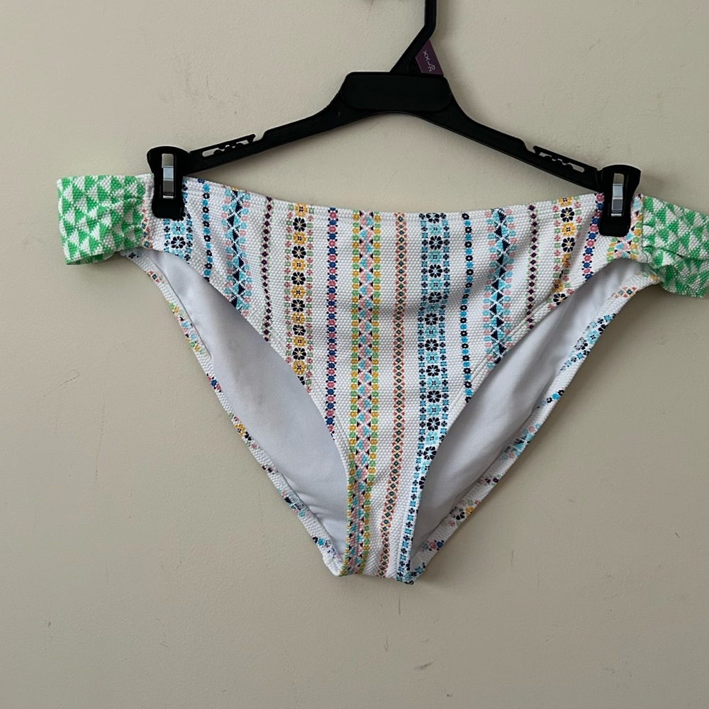 Jessica Simpson Women's Striped‎ Print Hipster Bikini Bottom Swimwear Size XXL